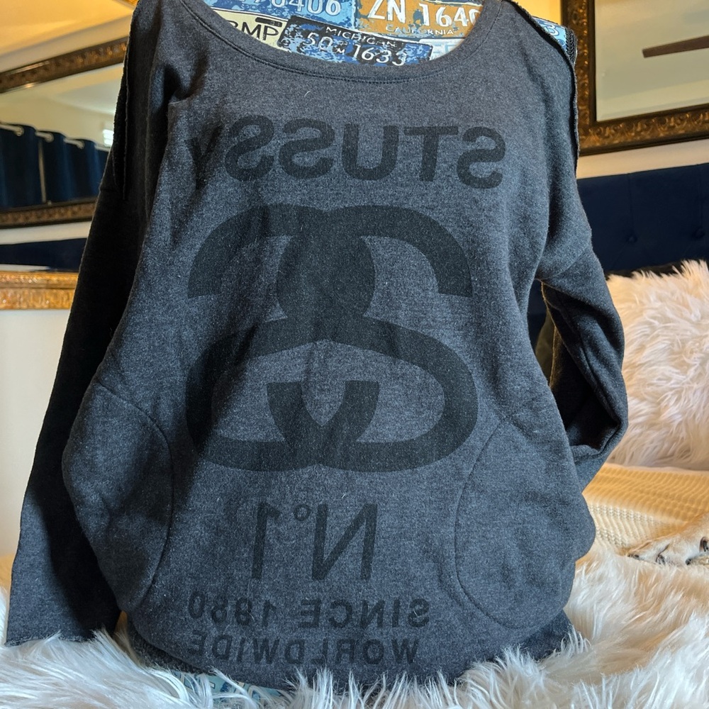 Stussy Charcoal Long Sleeve Shirt